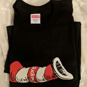 Supreme Cat in the Hat tee